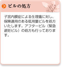 ピルの処方